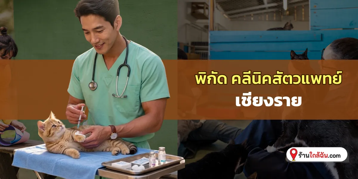 รวมฮิต 6 เชียงราย คลีนิครักษาสัตว์ ตรวจรักษามืออาชีพ ฉบับล่าสุด เซฟเก็บไว้ด่วน 2569