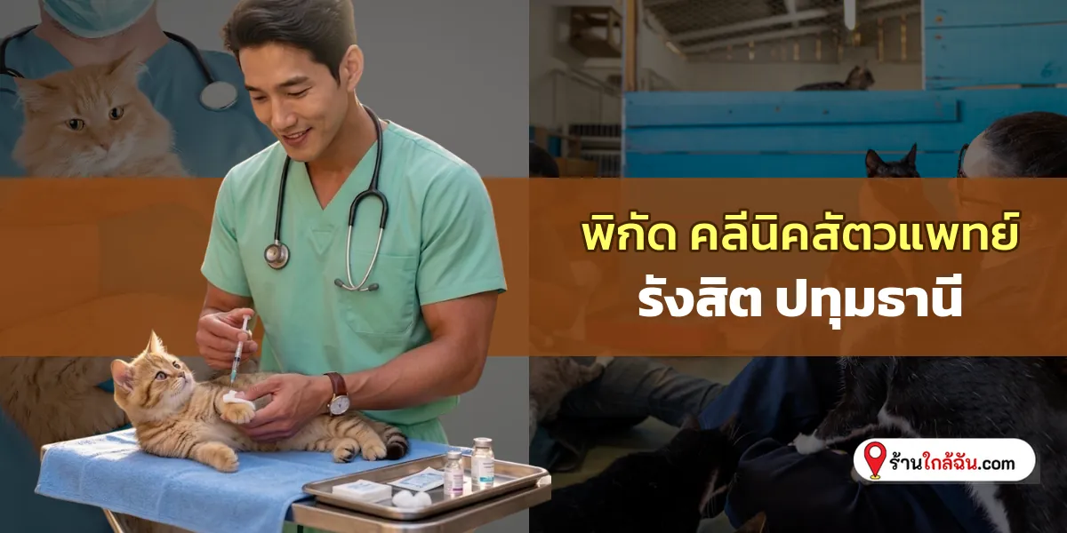 ส่องรีวิว 9 คลีนิครักษาสัตว์ รังสิต – เมืองปทุมธานี บริการพรีเมียม อัปเดตพิกัดใหม่ ตอบโจทย์ทุกบ้าน 2569