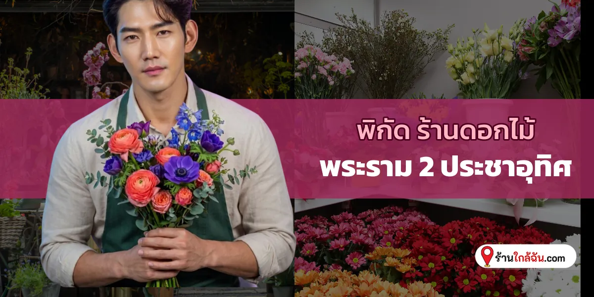 อัปเดตลิสต์ 9 ร้านดอกไม้ งานเป๊ะ พระราม 2-ประชาอุทิศ อัปเดตพิกัดล่าสุด ที่ต้องเซฟเก็บไว้ 2569